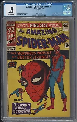 Buy Amazing Spider-Man Annual 2 CGC 0.5 1st Meet With Dr. Strange!! 🔑 Marvel 1965! • 94.87£
