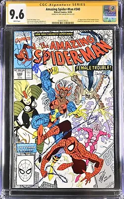 Buy Amazing Spider-Man #340 - Marvel - CGC SS 9.6 NM+ - Signed By Erik Larsen • 141.78£