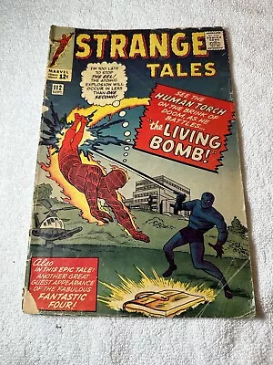 Buy Marvel, Strange Tales #112 1st App Of Eel!! Low Grade Copy! 1963 • 21.37£