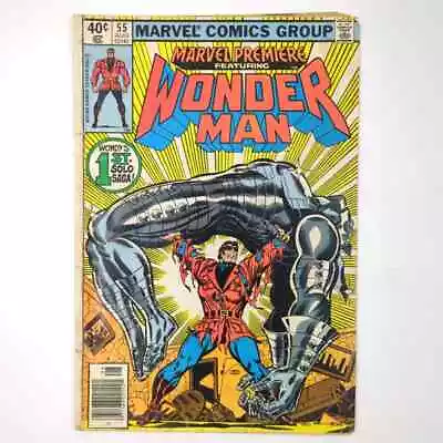 Buy Marvel Premiere Featuring Wonder Man 55 1st Solo Story Simon Williams 1980 GD+ • 19.98£