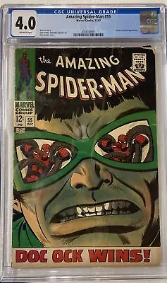 Buy 1967 Marvel Comics AMAZING SPIDER-MAN #55 CGC 4.0 Doctor Octopus Appearance 🕸️ • 79.12£