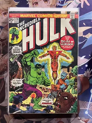Buy Incredible Hulk (1968) #178 FN- (5.5)  Death  And  Life  Warlock Man-Beast • 17.77£