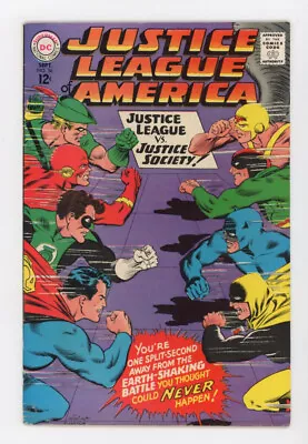 Buy Justice League Of America 56 Lovely Cover, Adult Earth-2 Robin, Wildcat, FN 6.0 • 22.86£