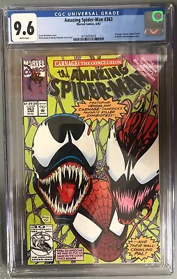Buy Amazing Spiderman #363 CGC 9.6 Marvel Comics 6/92 Venom Vs. Carnage 4110479018 • 35.53£