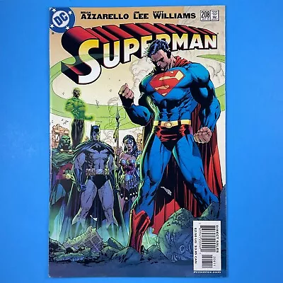 Buy Superman #208 Brian Azzarello & Jim Lee DC COMICS 2004 Batman Justice League • 2.87£