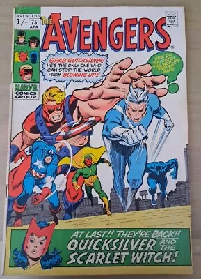 Buy The Avengers #75 (1970) 1st App Arkon Classic Cover Bag/board Free Uk P&p Fn/fn+ • 29.99£