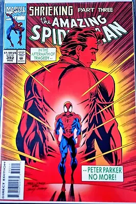 Buy AMAZING SPIDER-MAN #392 VF Amazing Spider-Man 50 Homage SHRIEKING Pt 3 1994 Rare • 7.49£