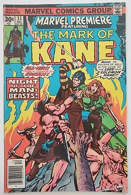 Buy Marvel Premiere #33 VG+   1st Appearance Of Solomon Kane In Color!   KEY ISSUE! • 3.15£