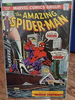 Buy Amazing Spider-Man #144 (1975) G/VG 1st Gwen Stacy Clone Gil Kane Marvel  • 20.78£