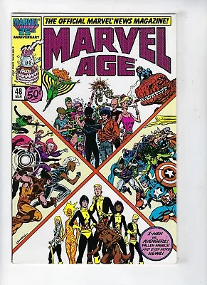 Buy Marvel Age # 48 Official Marvel New Magazine X-Men Vs Avengers 1987 VF/NM • 3.95£