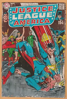 Buy Justice League Of America #74 - (1969) - JSA - GD (2.0) • 2.33£