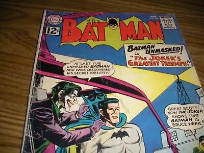 Buy Batman Silver Age Comic Joker Cover #148 June 1962 Gd+ • 56.04£