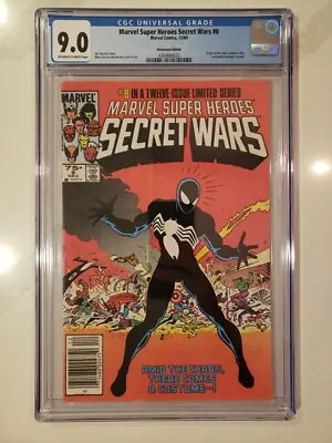 Buy Marvel Super-Heroes Secret Wars 8 Newsstand CGC 9.0 Ow/w Marvel Comics 1984 • 158.53£