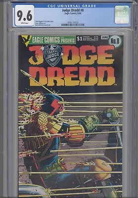 Buy Judge Dredd #8 CGC 9.6 1984 Eagle Comics Pat Mills Story • 55.15£