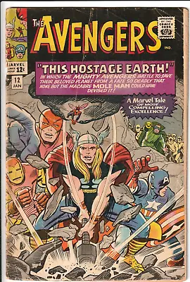 Buy Avengers #12 1965 Marvel Comics 2.5 GD+ KEY LETTER FROM GEORGE RR MARTIN KIRBY • 46.65£