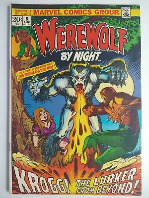 Buy Marvel Comics Werewolf By Night #8 1st Appearance Krogg, A Demon VF- 7.5 • 26.71£