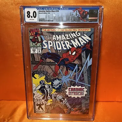 Buy AMAZING SPIDER-MAN #359 CGC 8.0 1st Carnage Cameo WP 1992 • 35.62£