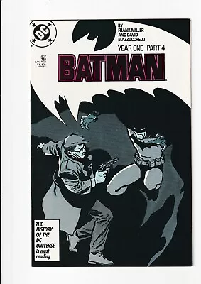 Buy Batman #407 Year One Part 4 Frank Miller DC 1987 1st Print NM+ WHITE Pages • 27.67£
