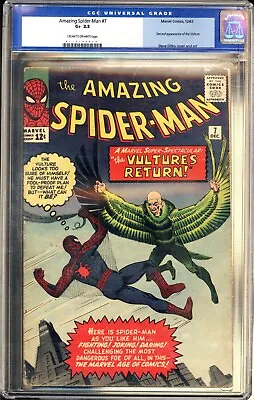 Buy AMAZING SPIDER-MAN #7 (Dec 1963) CGC 2.5 GD+ 2nd VULTURE * Ditko & Lee * • 315.36£