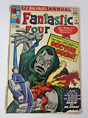 Buy Fantastic Four Annual #2 1964 [G/VG] 1st App Boris Origin Dr Doom Silver Age Key • 113.84£