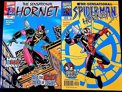 Buy SENSATIONAL SPIDER-MAN #27 #28 RARE VARIANT Marvel 1998 1st  & 2nd Hornet App • 7.49£