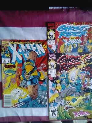 Buy X-Men 9, Wolverine Vs Ghost Rider (and Ghost Rider 26,27) 1992 • 6£