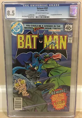 Buy Batman #307 Cgc 8.5 1st Appearance Of Lucius Fox Newsstand Edition • 100.53£
