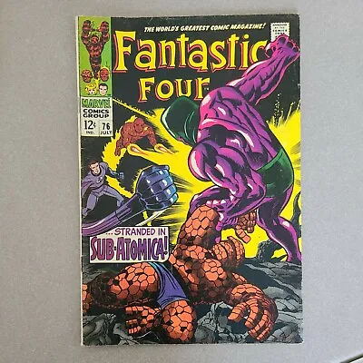 Buy Fantastic Four #76 Marvel 1968 Stan Lee & Jack Kirby Silver Surfer & Galactus! • 22.16£