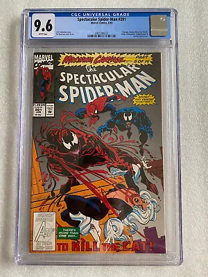 Buy Spectacular Spider-Man #201 (1993) CGC 9.6 : Carnage Venom Black Cat Shriek App • 51.39£