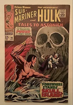 Buy Tales To Astonish #96 ~1967 Marvel ~ Hulk & Sub-mariner ~ Key Issue~ Vg/f • 18.90£