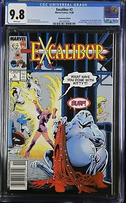 Buy Excalibur 2 X-Men Newsstand Version CGC 9.8 NM/MT Tough To Find • 154.17£