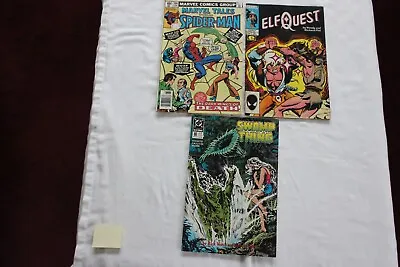 Buy Comics X3  Marvel Spiderman Elf Quest DC Swamp Thing • 4£