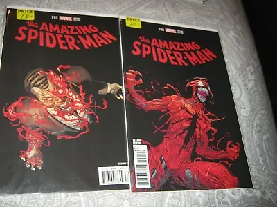 Buy Marvel Comics Amazing Spider Man 795-796 Lot 2018 NM+ 9.6+ Deadstock Copies Red • 56.21£