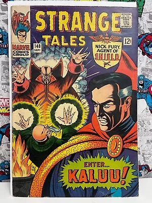 Buy Strange Tales #148 - Marvel 1966 - Dr Strange Origin Ancient One 1st Kaluu VG+ • 27.64£