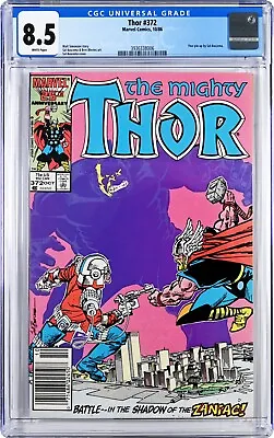 Buy Thor #372 CGC 8.5 (Oct 1986, Marvel) Sal Buscema Cover, 1st TVA Cameo, Timeline • 43.48£