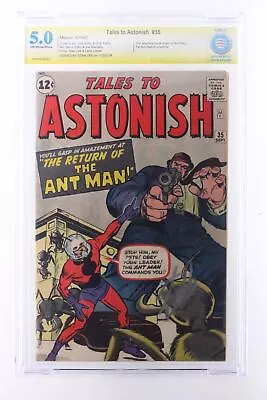 Buy Tales To Astonish #35 - Marvel 1962 CBCS 5.0 2nd App Ant-Man Signed STAN LEE • 1,181.76£
