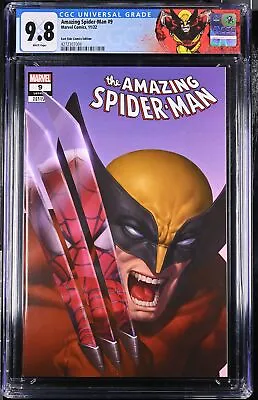 Buy Amazing Spider-Man 9 CGC 9.8 Incredible Hulk #340 Cover Homage • 110.59£