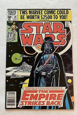 Buy Star Wars #39 (Newsstand Marvel Comics 1980) 1st Part The Empire Strikes Back • 18.18£