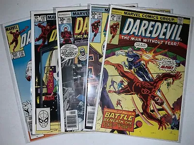 Buy Daredevil W/ Bullseye Lot 132, 141, 146, 197, 200-Marvel Comics Bronze Era • 63.34£