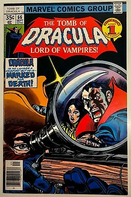 Buy Bronze Age Marvel Comic Tomb Of Dracula Key Issue 66 High Grade VF/NM • 10£