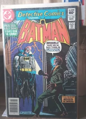 Buy DC Detective Comics BATMAN PROFESSOR HUGO STRANGE Is BACK 60¢ #520 NOV NM • 66.35£