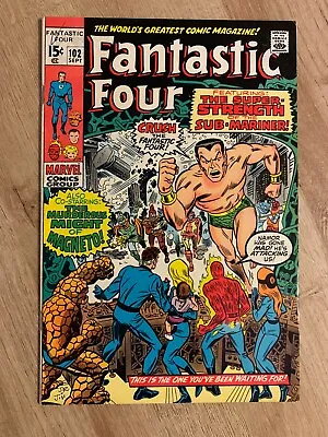 Buy Fantastic Four #102 - Sep 1970 - Vol.1 - Minor Key         (7696) • 20.16£