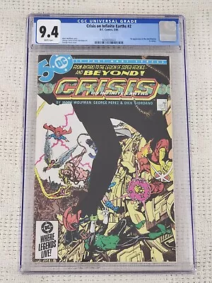Buy Crisis On Infinite Earths #2 CGC 9.4 1985 George Perez 1st Anti-Monitor DC Comic • 35.61£