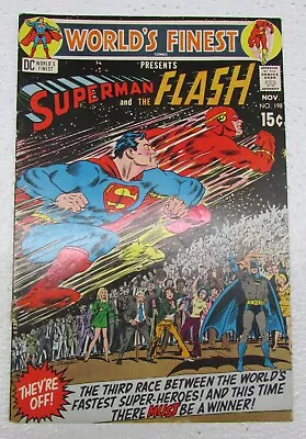 Buy Dc Comics Worlds Finest #198 Nov 1970 Superman And The Flash Race! • 55.60£