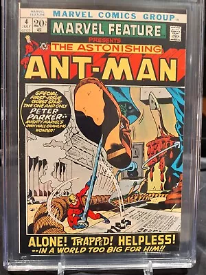 Buy Marvel Feature #4 - Cgc Blue Nm+ 9.8 - Reintro Ant-man - Spidey - 1972- $1699 • 1,343.24£