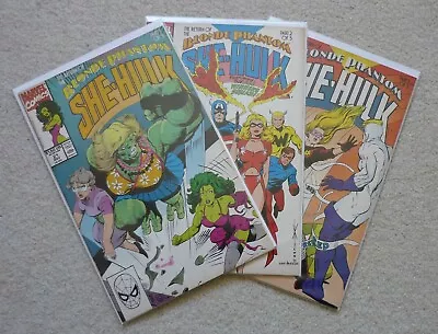 Buy She-Hulk #21, #22 & #23 The Return Of The Blonde Phantom FN/VFN (1990/1) Marvel • 35£