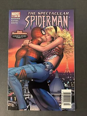 Buy Marvel Comics Spectacular Spider-man #25 Greg Land Kissing Cover Newsstand Fn- • 7.90£