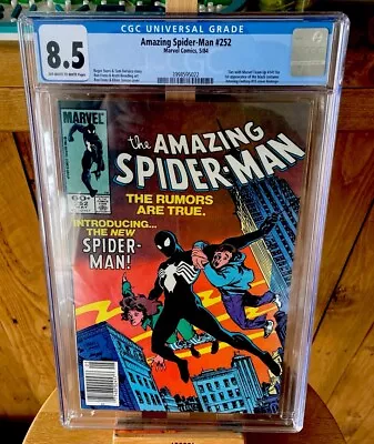Buy Amazing Spider-Man #252 CGC 8.5 #First Black Suit • 245£
