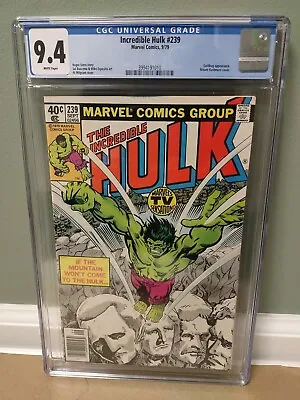 Buy Incredible Hulk #239 CGC 9.4  Marvel Comics  1979  Mount Rushmore Cover  🇺🇸 • 54.55£