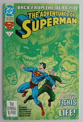 Buy The Adventures Of Superman #500 - DC Comics June 1993 VF- 7.5 • 5.99£
